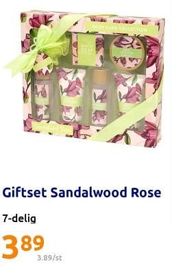 Promoties Giftset sandalwood rose - Huismerk - Action - Geldig van 27/04/2023 tot 02/05/2023 bij Action