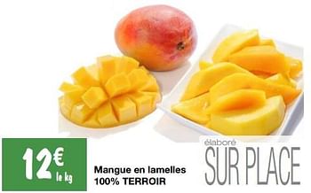 Promotions Mangue en lamelles 100% terroir - Produit Maison - Migros - Valide de 25/04/2023 à 07/05/2023 chez Migros