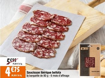 Promotions Saucisson ibérique bellota - Produit Maison - Migros - Valide de 25/04/2023 à 07/05/2023 chez Migros