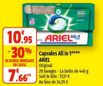 Promotions Capsules all in 1 ariel - Ariel - Valide de 26/04/2023 à 07/05/2023 chez Coccinelle