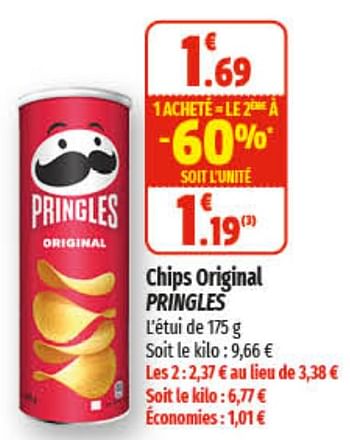 Promotions Chips original pringles - Pringles - Valide de 26/04/2023 à 07/05/2023 chez Coccinelle