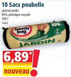 Promotions 10 sacs poubelle - Handy Bag - Valide de 03/05/2023 à 09/05/2023 chez Norma