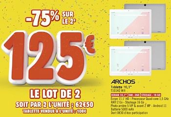 Promotions Archos tablette 10,1`` t101hd wifi - Archos - Valide de 02/05/2023 à 14/05/2023 chez Géant Casino