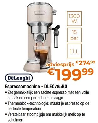 Promoties Delonghi espressomachine - dlec785bg - Delonghi - Geldig van 28/04/2023 tot 31/05/2023 bij Expert