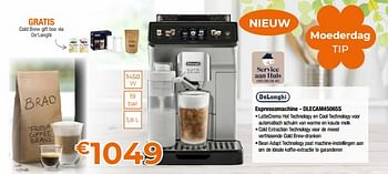Promoties Delonghi espressomachine - dlecam45065s - Delonghi - Geldig van 28/04/2023 tot 31/05/2023 bij Expert