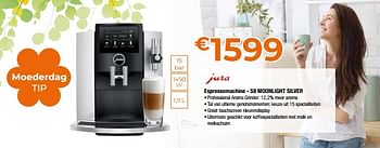 Promoties Jura espressomachine - s8 moonlight silver - Jura - Geldig van 28/04/2023 tot 31/05/2023 bij Expert