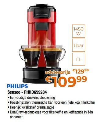 Promoties Philips senseo - phhd659284 - Philips - Geldig van 28/04/2023 tot 31/05/2023 bij Expert