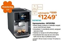 Siemens espressomachine - sktq707r03-Siemens