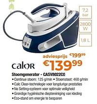 Calor stoomgenerator - casv8022c0-Calor