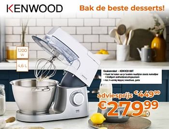 Aggregaat Inefficiënt Eervol Kenwood Kenwood keukenrobot - kdkvc5100t - Promotie bij Expert