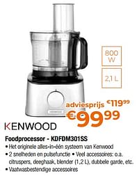 Kenwood foodprocessor - kdfdm301ss-Kenwood