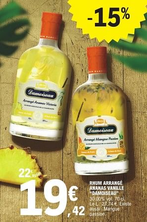 Rhum arrangé Damoiseau - Ananas passion vanille