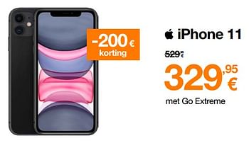 Promoties Apple iphone 11 - Apple - Geldig van 02/05/2023 tot 29/05/2023 bij Orange