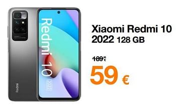 Promoties Xiaomi redmi 10 2022 128 gb - Xiaomi - Geldig van 02/05/2023 tot 29/05/2023 bij Orange