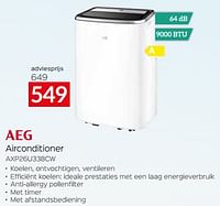 Aeg airconditioner axp26u338cw-AEG
