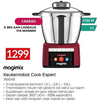 Promoties Magimix keukenrobot cook expert 18904b - Magimix - Geldig van 28/04/2023 tot 31/05/2023 bij Selexion