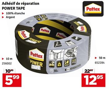 Promotions Adhésif de réparation power tape - Pattex - Valide de 02/05/2023 à 14/05/2023 chez Mr. Bricolage