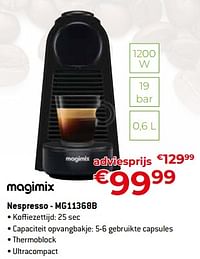 Magimix nespresso - mg11368b-Magimix
