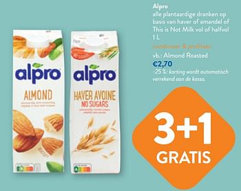 Promoties Alpro almond roasted - Alpro - Geldig van 03/05/2023 tot 16/05/2023 bij OKay