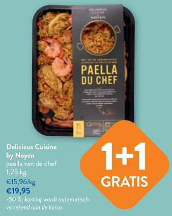 Promoties Delicious cuisine by noyen paella van de chef - Noyen - Geldig van 03/05/2023 tot 16/05/2023 bij OKay