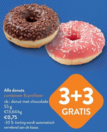 Promoties Donut met chocolade - Huismerk - Okay Buurtwinkels - Geldig van 03/05/2023 tot 16/05/2023 bij OKay