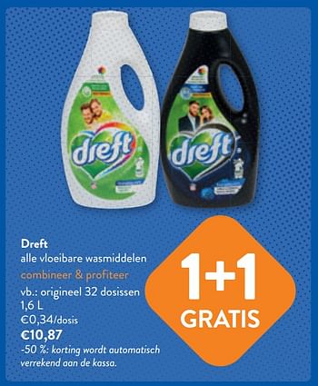 Promoties Dreft vloeibare wasmiddelen origineel - Dreft - Geldig van 03/05/2023 tot 16/05/2023 bij OKay