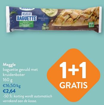 Promoties Meggle baguette gevuld met kruidenboter - Meggle - Geldig van 03/05/2023 tot 16/05/2023 bij OKay