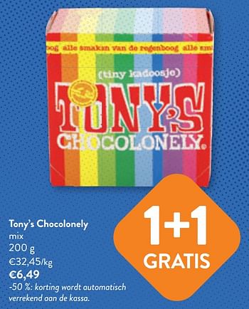 Promoties Tony’s chocolonely mix - Tony's Chocolonely - Geldig van 03/05/2023 tot 16/05/2023 bij OKay