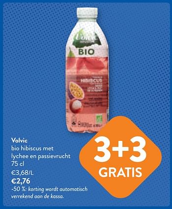 Promoties Volvic bio hibiscus met lychee en passievrucht - Volvic - Geldig van 03/05/2023 tot 16/05/2023 bij OKay