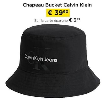 Promotions Chapeau bucket calvin klein - Calvin Klein - Valide de 28/04/2023 à 17/05/2023 chez Molecule