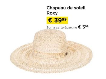 Promotions Chapeau de soleil roxy - Roxy - Valide de 28/04/2023 à 17/05/2023 chez Molecule