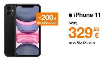 Promotions Apple iphone 11 - Apple - Valide de 02/05/2023 à 29/05/2023 chez Orange