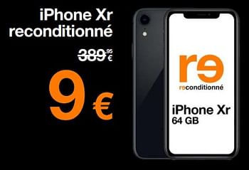 Promoties Apple iphone xr reconditionné - Apple - Geldig van 02/05/2023 tot 29/05/2023 bij Orange