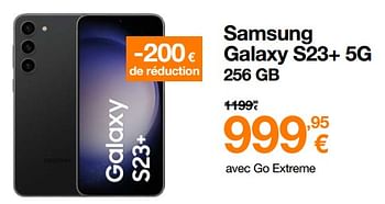 Promotions Samsung galaxy s23+ 5g 256 gb - Samsung - Valide de 02/05/2023 à 29/05/2023 chez Orange