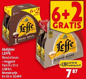 Promoties Abdijbier leffe - Leffe - Geldig van 03/05/2023 tot 09/05/2023 bij Smatch