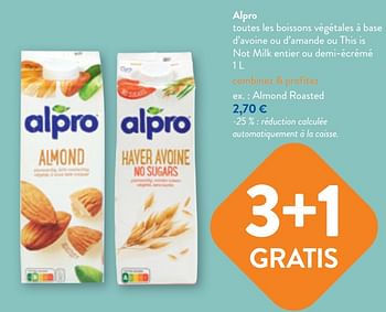 Promotions Alpro almond roasted - Alpro - Valide de 03/05/2023 à 16/05/2023 chez OKay