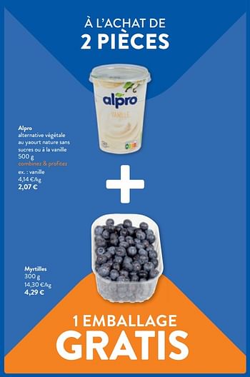 Promotions Alpro alternative végétale au yaourt vanille - Alpro - Valide de 03/05/2023 à 16/05/2023 chez OKay