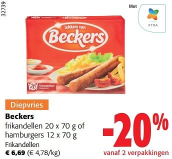 Promoties Beckers frikandellen - Beckers - Geldig van 03/05/2023 tot 16/05/2023 bij Colruyt