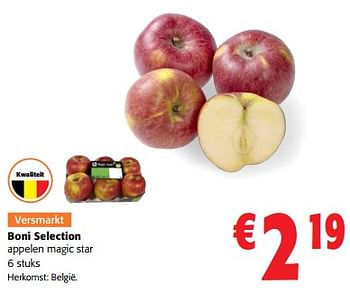 Promoties Boni selection appelen magic star - Boni - Geldig van 03/05/2023 tot 16/05/2023 bij Colruyt
