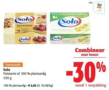 Promoties Solo 100 % plantaardig - Solo - Geldig van 03/05/2023 tot 16/05/2023 bij Colruyt
