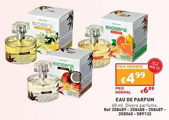Promotions Eau de parfum - Produit maison - Trafic  - Valide de 10/05/2023 à 15/05/2023 chez Trafic