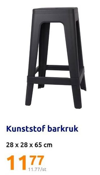 Promoties Kunststof barkruk - Huismerk - Action - Geldig van 03/05/2023 tot 09/05/2023 bij Action