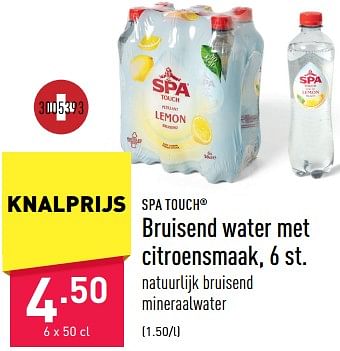 Promoties Bruisend water met citroensmaak - Spa - Geldig van 12/05/2023 tot 19/05/2023 bij Aldi