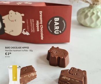 Promoties Barú chocolade hippos - Baru - Geldig van 01/05/2023 tot 31/05/2023 bij Freetime