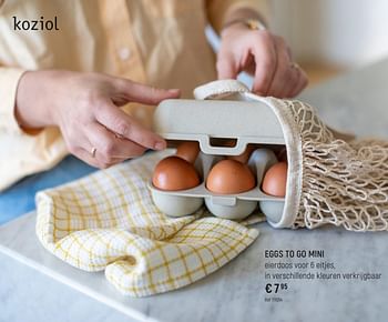 Promoties Eggs to go mini - koziol - Geldig van 01/05/2023 tot 31/05/2023 bij Freetime