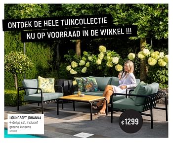 Promoties Loungeset johanna - Huismerk - Free Time - Geldig van 01/05/2023 tot 31/05/2023 bij Freetime