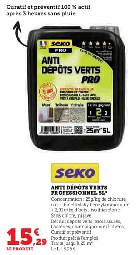 Promotions Anti dépôts verts professionnel - Seko - Valide de 03/05/2023 à 14/05/2023 chez Super U