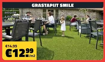 Promoties Grastapijt smile - Huismerk - Bouwcenter Frans Vlaeminck - Geldig van 03/05/2023 tot 31/05/2023 bij Bouwcenter Frans Vlaeminck