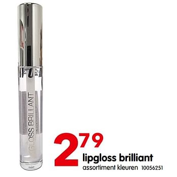 Promoties Lipgloss brilliant - Huismerk - Yess - Geldig van 08/05/2023 tot 22/05/2023 bij yess!