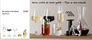 Promoties 4x verre à vin blanc - Moods - Geldig van 06/05/2023 tot 11/06/2023 bij Euro Shop
